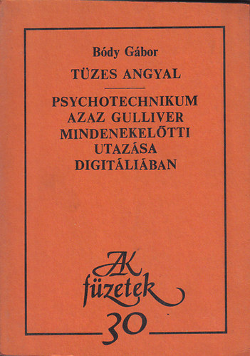 Bódy Gábor - Tüzes angyal- Psyhotechnikum azaz Gulliver mindenekelőtti utazása Digitáliában.