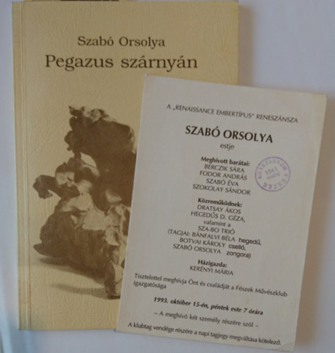 Szab� Orsolya - Pegazus sz�rny�n