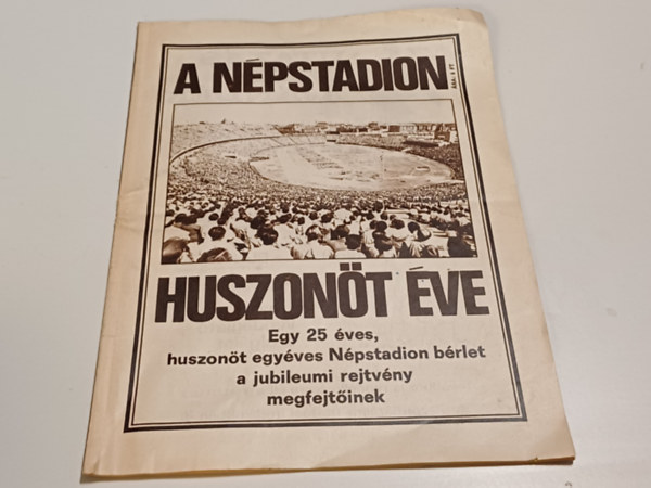 ismeretlen - A n�pstadion huszon�t �ve