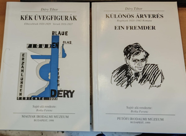 Dry Tibor, Botka Ferenc (szerk.) - 2 db Dry Archvum: Kk vegfigurk (Elbeszlsek 1920-1929, Versek 1916-1937) + Klns rvers (Regnyek 1920-1942 Romane)
