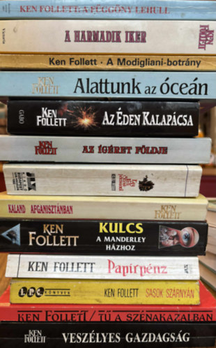 Ken Follett krimi k�nyvek 13 db