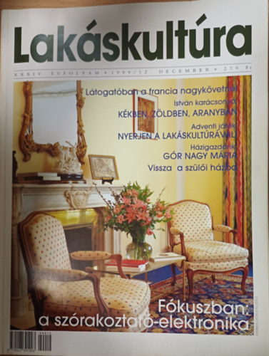 Lakáskultúra XXXIV. évfolyam 1999/12. december