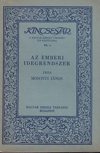 Mosonyi J�nos - Az emberi idegrendszer