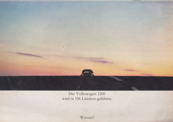 Voklswagen 1200 Bogár prospektus az 1960-as évekből