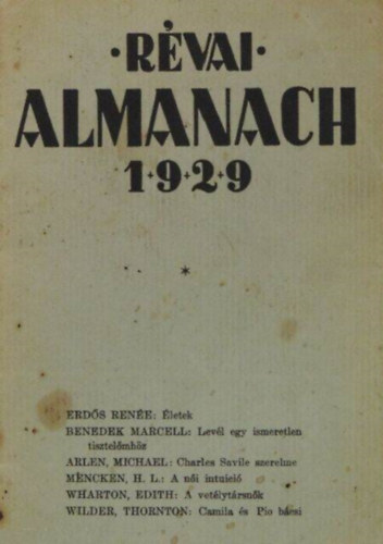 R�vai almanach 1929