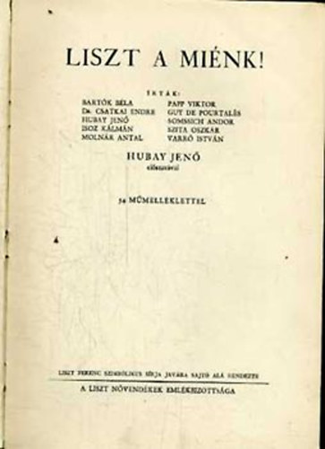 Bartók-Hubay-Molnár-Varró - Liszt a miénk!