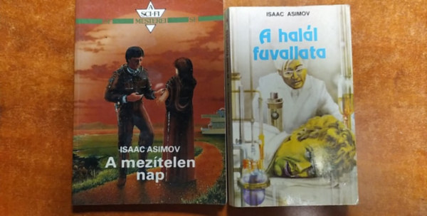 Isaac  Asimov Asimov (editor) - 3 db Asimov k�nyv:A mez�telen nap + A hal�l fuvallata + M�sodik alap�tv�ny