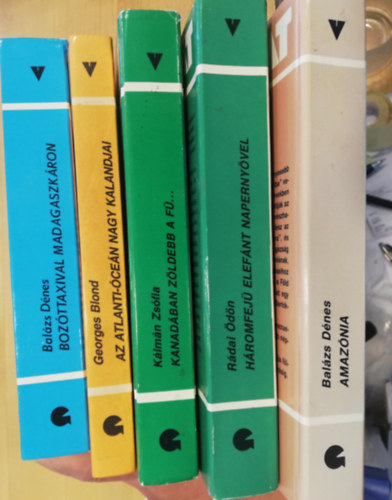 Gondolat Kiadó - 5 db könyv a Világjárók sorozatból (154.,164.,170.,171.,178)