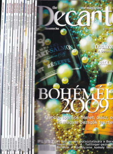 N�meth �gnes (f�szerk.) - Decanter magazin 2009. december - 2011. janu�r + Decanter k�l�nsz�m 2010. (13 db. lapsz�m)