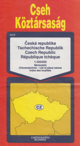 Cseh Kztrsasg - Czech Republic 1:500 000