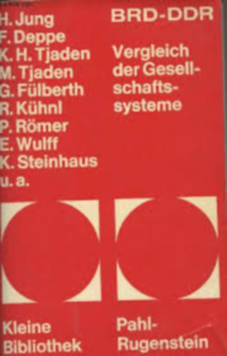 BRD-DDR. Vergleich der Gesellschaftssysteme ("NSZK-NDK. Társadalmi rendszerek összehasonlítása" német nyelven)