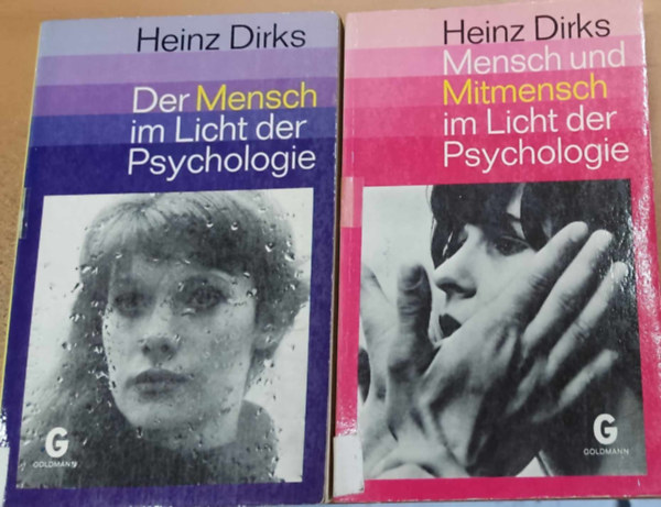 Dr. Heinz Dirks - 2 db Heinz Dirks, Moderne Seelenkunde I-II.: Der Mensch im Licht der Psychologie + Mensch und Mitmensch im Licht der Psychologie (Goldmanns Gelbe Taschenbcher Band 2625 + 2626)