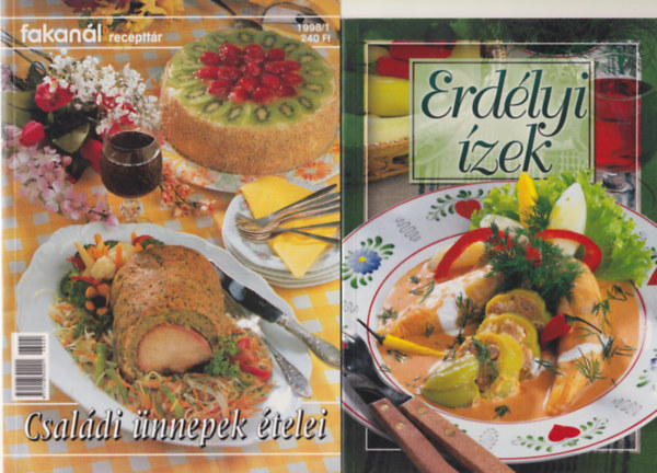 Johannes Mario Simmel, Gyrki Mria Verhczki Istvn  (szerk.) - 4 db szakcsknyv: Nagyanyink receptjei + Nhanapjn kavir... + Erdlyi zek + Csaldi nnepek telei - Fakanl recepttr 1998/1