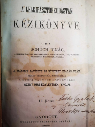 A lelkipsztorkodstan kziknyve II.