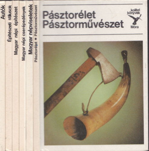 6db "Kolibri k�nyvek" - Aut�k + P�sztor�let/P�sztorm�v�szet + Magyar n�pviseletek + Magyar n�pi cser�ped�nyek + Magyar n�pi �p�t�szet + �p�t�szeti st�lusok