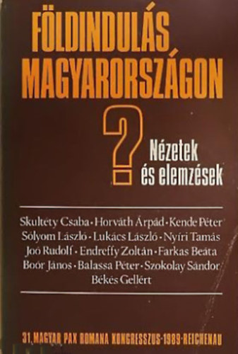 Bks Gellrt - Horvth rpd  (szerk.) - Fldinduls Magyarorszgon? Nzetek s elemzsek