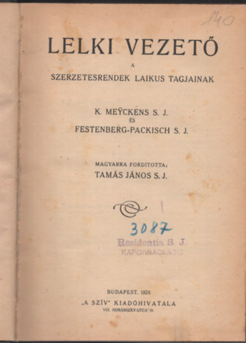 Lelki vezet a szerzetesrendek laikus tagjainak
