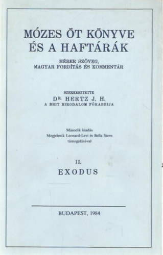 Hertz, dr. J. H. - Mzes t knyve s a Haftrk II.