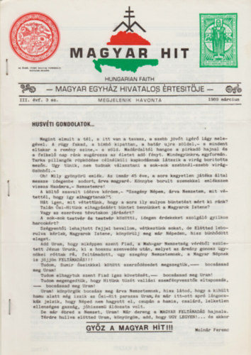 Csiszr Lszl - Magyar hit 1989. Mrcius