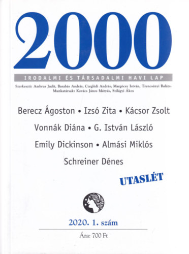 2000 Irodalmi s Trsadalmi Havi Lap - 2020. 1. szm