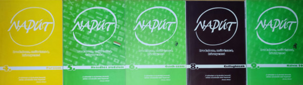 5db k�tet a Nap�t-Irodalom, m�v�szet, k�rnyezet sorozatb�l - 4. sz�m, 5. sz�m, 6. sz�m, 8. sz�m, 9. sz�m