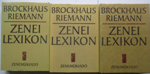 Brockhaus-Reimann - Zenei lexikon (Brockhaus) 1-3.