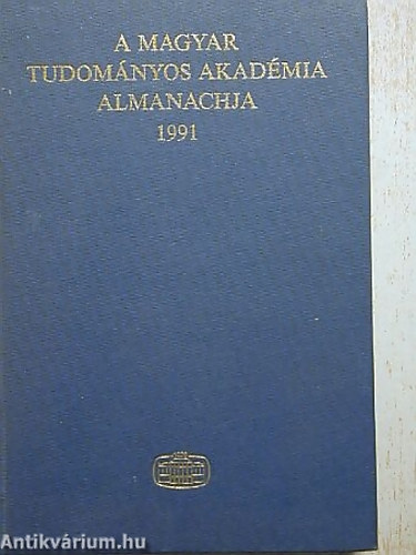 A Magyar Tudomnyos Akadmia almanachja 1991