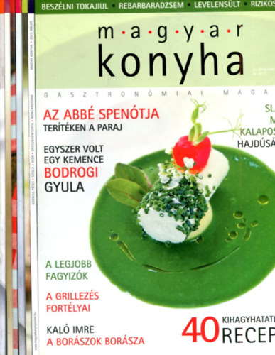Vink� J�zsef  (Szerk.) - 7 db Magyar Konyha gasztron�miai magazin  (tavasz-ny�r: 2012 �s 2023 k�z�tti sz�mok)