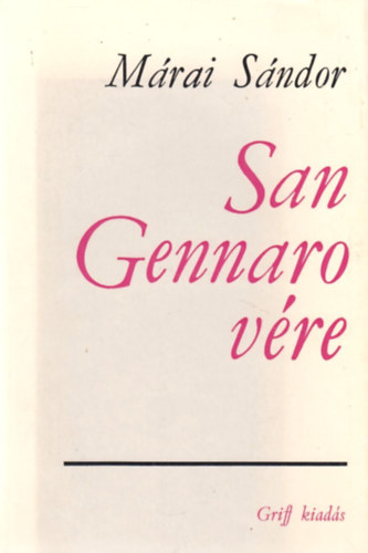 Mrai Sndor - San Gennaro vre