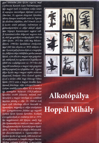 Bartha Elek (szerk.) - Alkotópálya - Hoppál Mihály