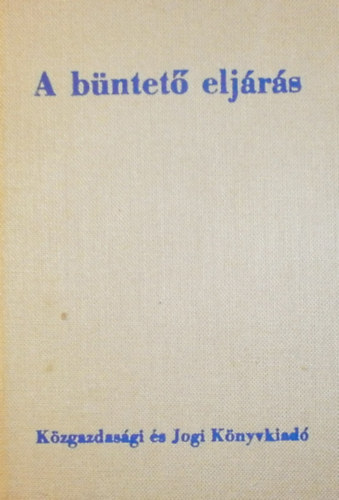 A bntet eljrs