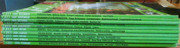 Kosz�-Stamberger Kinga (f�szerkeszt�) - 10 db Geo - A vil�got felfedezni �s meg�rteni (sz�rv�nysz�mok, lapsz�mok a term�klapon)