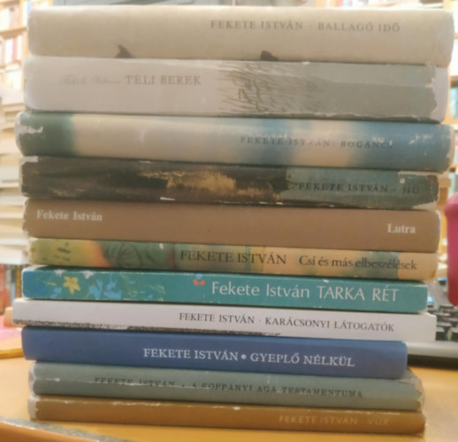 Fekete Istvn - 11 db Fekete Istvn: Vuk; A koppnyi aga testamentuma; Gyepl nlkl; Karcsonyi ltogatk; Tarka rt; Cs s ms elbeszlsek; Lutra; Hu; Bogncs; Tli berek; Ballag id