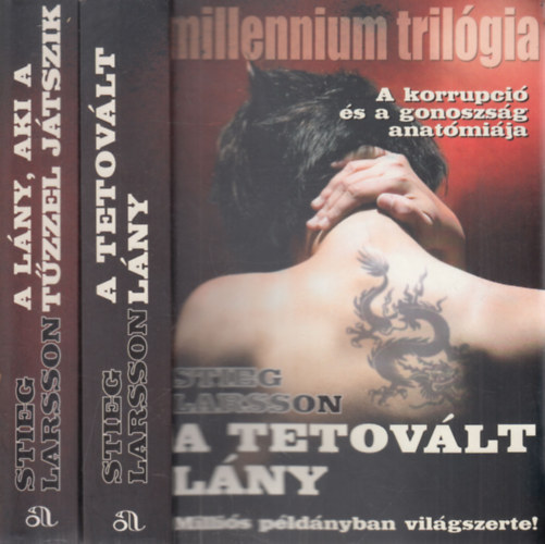 Stieg Larsson - Millennium trilgia I-II. (A tetovlt lny + A lny, aki a tzzel jtszik)