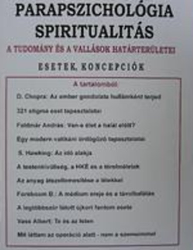 Parapszicholgia-Spiritualits 2004/3.