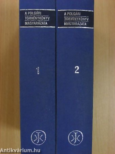 SZERZ Benedek Kroly - Bernyi Jzsef - A polgri trvnyknyv magyarzata 1. - 2. I-II.