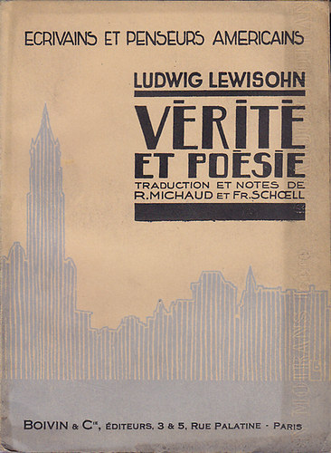Ludwig Lewisohn - Vérité et Poésie