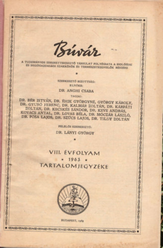 Dr. Lnyi Gyrgy - Bvr 1963 +1964 vfolyamok egybektve (teljes)