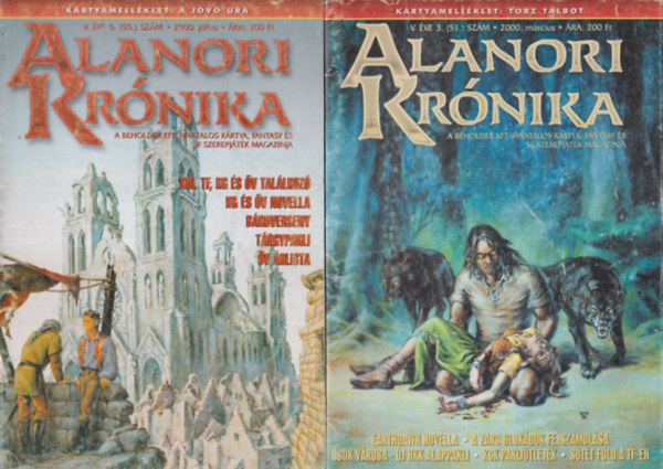 Alanori krnika - A Beholder Kft. hivatalos krtya, fantasy s sf szerepjtk magazinja 2000/3., 6., 8-10. (5 db. lapszm)