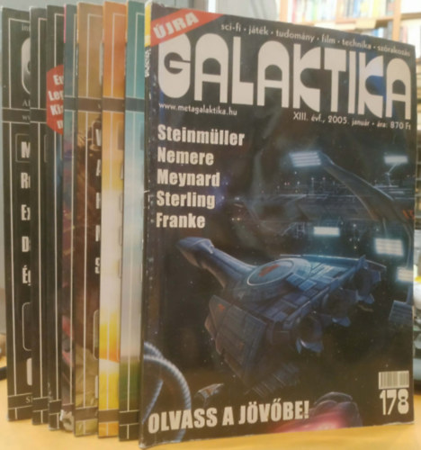 Burger Istv�n  (f�szerk.) - 8 db Galaktika (Sz�rv�nysz�mok, lapsz�mok a term�klapon)