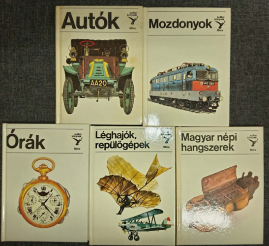 Kolibri K�nyvkiad� - (5db) Kolibri K�nyvek k�nyvcsomag: Aut�k / Mozdonyok / �r�k / L�ghaj�k, rep�l�g�pek / Magyar n�pi hangszerek