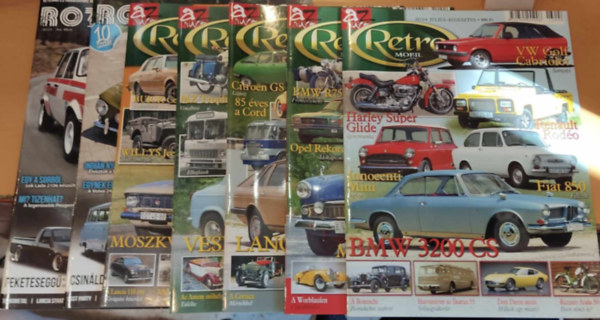 7 db Retro mobil és/vagy Rozsdakupac magazin, szórványszámok