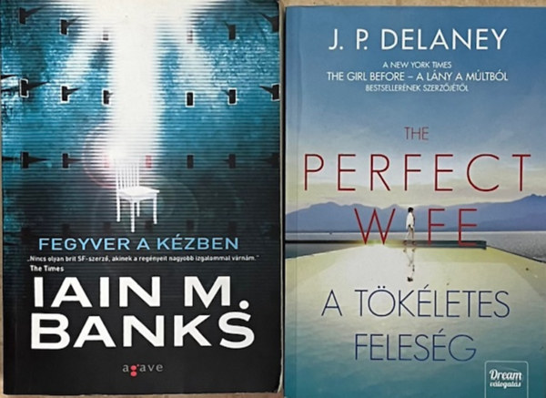 J.P. Delaney Iain M. Banks - Thriller könyvcsomag (2 kötet)