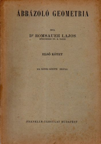 Romsauer Lajos dr. - brzol geometria I.