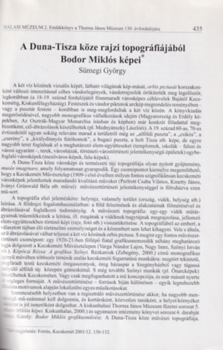 Smegi Gyrgy - A Duna-Tisza kze rajzi topogrfijbl Bodor Mikls kpei - Klnlenyomat