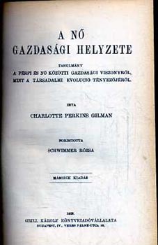 Charlotte Perkins Gilman - A n gazdasgi helyzete