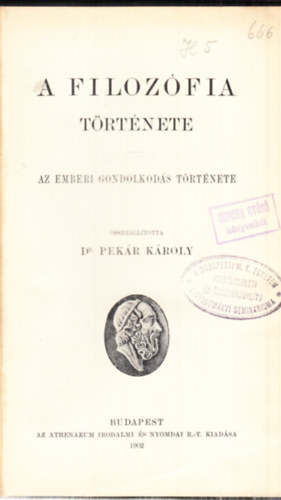 Dr. Pekr Kroly - A filozfia trtnete