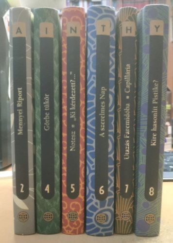 Karinthy Frigyes - 6 db Karitnhy: Mennyei riport (2); Grbe tkr (4); Notesz - "Ki krdezett?" (5); A szerelmes Nap (6); Utazs Faremidba - Capillria (7); Kire hasonlt Pistike? (8)(6 ktet)