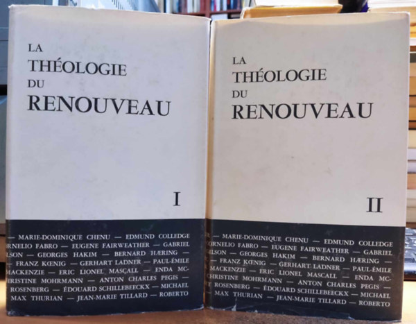 Guy-M. Bertrand, c.s.c. Laurence K. Shook c.s.b. - La Thologie du Renouveau I-II.: texte intgral des travaux prsents au congres international de Toronto