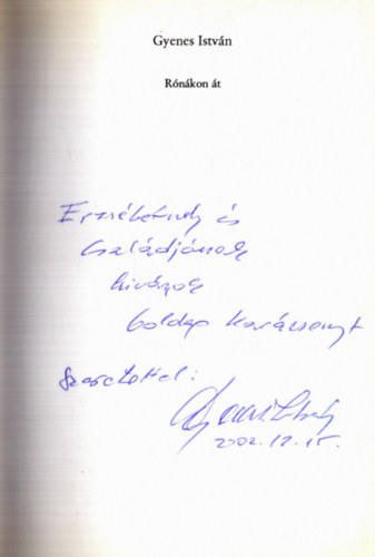 Gyenes Istvn - Rnkon t (dediklt)